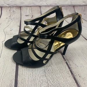 Michael Kors Black Strap Heels